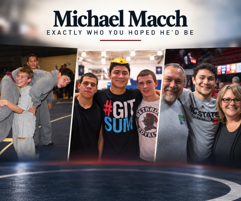 Michael Macchiavello through the years, from youth wrestling with the Barber family to his time with NC State Wrestling.